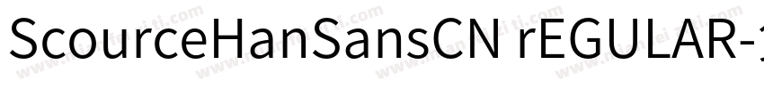 ScourceHanSansCN rEGULAR字体转换